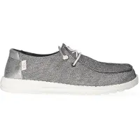 HeyDude Wendy Metallic Sparkle Damen Halbschuhe Charcoal Größe 37