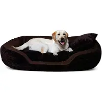 Tierlando Hundebett PHILIP SOFT Cord Velours 110 140 170cm XL XXL XXXL Hundesofa - Größe: 110x80cm | Farbe: 01 Braun
