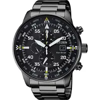 Citizen Uhren CA0695-84E Eco Drive Solar IP schwarz Edelstahl Chronograph