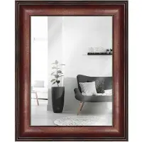 MendeFrames H235 Wandspiegel Antik rot 70x100 cm