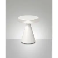 FABAS LUCE Fabas LED-Tischleuchte, neutrales Licht, 8 W, 750 lm, 3000 K, Gehäuse aus Metall und Methacrylat mit Touch-Bedienung, Farbe: Weiß -