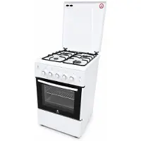 Gasline SHGG5060UW Gas Standherd mit Gasbackofen und Grill, Umluft SHGG5060UW, Weiß, LPG, Erdgas