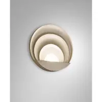 FABAS LUCE Sunrise LED-Wandleuchte, integriert, 29 W, 3240 lm, 3000 K, Mattgold - Gehäuse aus Aluminium-Druckguss, Schutzart IP20, modernes und elegantes Design