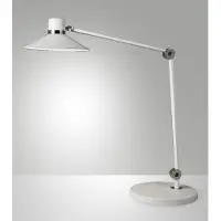 FABAS LUCE Panarea 10W LED-Tischleuchte aus weißem Metall, modernes Design mit einstellbarer Farbtemperatur, per Berührung dimmbar, ideal für den Innenbereich
