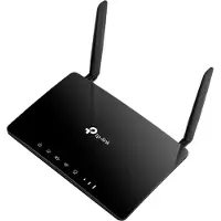 TP-LINK Archer 4G+ Cat6 AC1200 WLAN Dual Band Gigabit Router, Wi-Fi 5 (802.11ac), Dual-Band (2,4 GHz/5 GHz), Ethernet/LAN, 3G, Schwarz, Tabletop-Router