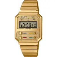 Casio Vintage der Klassiker | Digitaluhr Edelstahl A100WEG-9AEF