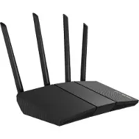 Asus RT-AX57, Wi-Fi 6 (802.11ax), Dual-Band (2,4 GHz/5 GHz), Ethernet/LAN, Schwarz, Tabletop-Router