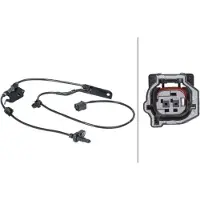 Hella ABS Sensor Raddrehzahl Vorne für TOYOTA RAV 4 III (ACA3, ACE, ALA3, GSA3, ZSA3) 6PU 012 679-771