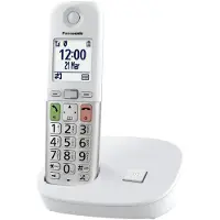 Panasonic KX-TGU410EXW, DECT-Telefon, Kabelloses Mobilteil, Freisprecheinrichtung, Anrufer-Identifikation, Weiß
