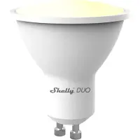 Shelly DUO GU10, Intelligentes Leuchtmittel, WLAN, Weiß, 802.11b, 802.11g, Wi-Fi 4 (802.11n), 30 - 50 m, LED