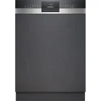 Siemens iQ300 SN53HS10UE, Halb integriert, Standardgröße (60 cm), Schwarz, Edelstahl, Schwarz, Tasten, höher