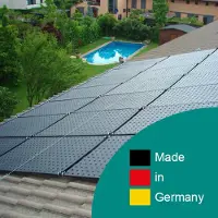 Pool Total Flachdach-Set Solarheizung bis 24m² Wasseroberfläche
