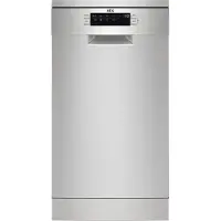 AEG FFB73527ZM, Freistehend, Single (45 cm breit), Edelstahl, Schwarz, Tasten, LED