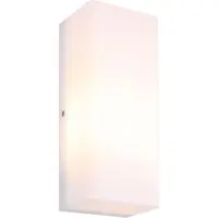 Globo Lighting Außenwandleuchte, Kunststoff, matt, opal, IP44, B 25 cm