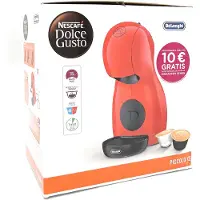 De'Longhi De’Longhi Piccolo EDG210.R, Pad-Kaffeemaschine, 0,8 l, Kaffeekapsel, 1400 W, Schwarz, Rot