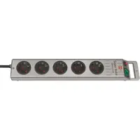 Brennenstuhl Super-Solid Line Steckdosenleiste 5-fach silber