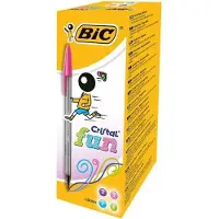 BIC Cristal large Blau, Grün, Rosa, Lila Kugelschreiber 20 Stück