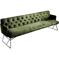 KAWOLA Esszimmerbank CHARME Velvet oliv 186cm