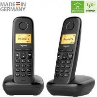 Gigaset Festnetztelefon A270 Duo Schwarz (2 uds)