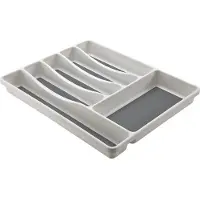 Mondex consumer PLS 262-00 Organizer de Besteck für Küchenschublade de, mit 6 Fächern, Kunststoff, 42 x 32,7 cm