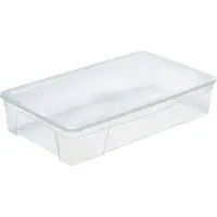 Mondex Aufbewahrungsbox mit Deckel Space Box Durchsichtig Polypropylen 34 L 70,5 x 42 x 15,5 cm