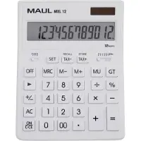 MAUL MXL 12 Tischrechner Weiss Display (Stellen): 12 batteriebetrieben, solarbetr