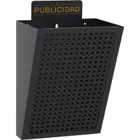 Arregui E-2301, Wand-montiert, Stahl, Schwarz, Einfarbig, 220 mm, 190 mm
