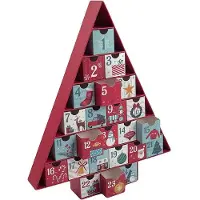 Big Buy Cooking Adventskalender 32,5 X 5 X 39 CM Rot Weihnachten Weihnachtsbaum