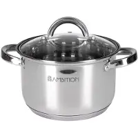 Ambition Topf mit Deckel aus Edelstahl 2,5 l Berry