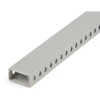 StarTech.com .com 2m Verdrahtungskanal 50x25mm - Kabelkanal mit 8mm Schlitze - PVC-Netzwerkkabelabdeckung - bis zu 25 Kabel - UL