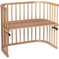 Babybay Maxi Beistellbett, natur lackiert