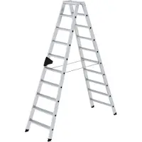 Munk Stehleiter mit ergo-pad beidseitig begehbar 2x10 Stufen