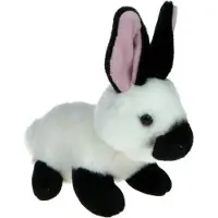 Dubi Plusz Królik dekoracyjny biao-czarny 19 cm