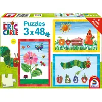 Schmidt Puzzle 3x48T Kleine Raupe Nimmersatt Die Welt