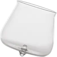 Zafferano Pirolo 6er-Set Junior-Trinkgläser aus klarem Borosilikatglas - drehbares Kreiseldesign mit schrägem Ständer für einen modernen und eleganten Tisch