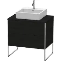 Duravit Waschtischunterschrank XSquare 80x54,8cm, Ei sw, f Kons, 2 Ausz., steh.