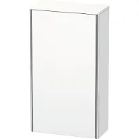 Duravit Halbhochschrank XSquare 50x23,6x89,6cm, T. re, weiß supermatt