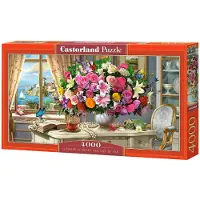 Castorland Summer Flowers and Cup of Tea 4000 pcs, 4000 Stück(e), Kunst, 9 Jahr(e)