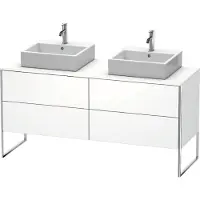Duravit Waschtischunterschrank XSquare 160x54,8x77,8cm, 4 Ausz., steh., we matt