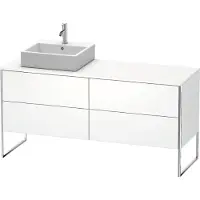 Duravit Waschtischunterschrank XSquare 160x54,8x77,8cm, 4 AZ, st, B li, we matt