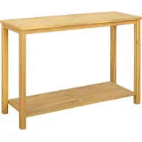 vidaXL Gartenkonsole Tisch Helles Akazienholz 110 x 40 x 75 cm
