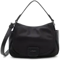 L.credi Schultertasche Umhängetasche Sadma Flapbag Schwarz