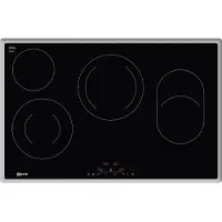 NEFF TBD 1836 N, Schwarz, Edelstahl, Integriert, Keramik, Glaskeramik, 4 Zone(n), 4 Zone(n)