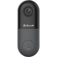 Tellur Smart WiFi Video DoorBell 1080P, PIR, Wired black