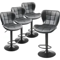 Vevor Barhocker 4 Stk. moderner Thekenhocker aus PU-Leder