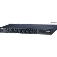 Aten 15-A/10-A-1HE-Öko-PDU mit 8 Ausgängen und Ausgangsmess- und -schaltfunktion, Messgerät, Geändert, 1U, Horizontal, Metall, Schwarz, 8 AC-Ausgänge