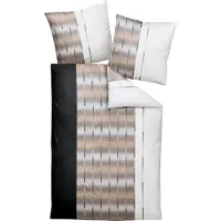Janine Design Mako-Satin Bettwäsche-Garnitur MILANO 45026 Farbe kaffee 07 Größe 135X200 + 80x80 cm