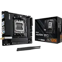 Asrock A620AI WiFi, AMD, Sockel AM5, AMD Ryzen 7000 Series, AMD Ryzen 8000 Series, AMD Ryzen 9000 Series, DDR5-SDRAM, 128 GB, DIMM