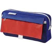Herlitz 50022021, Weiches Federmäppchen, Polyester, Blau, Rot, Einfarbig, Reißverschluss, Uni