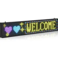 Vevor programmierbare LED Zeichen P10 Vollfarbe flexibles digitales Scrolling Panel